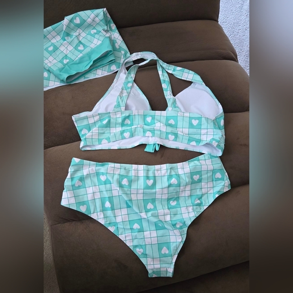 Rosegal Plus Size, 3 Piece Swimsuit Set #1218 NWOT - Picture 4 of 12
